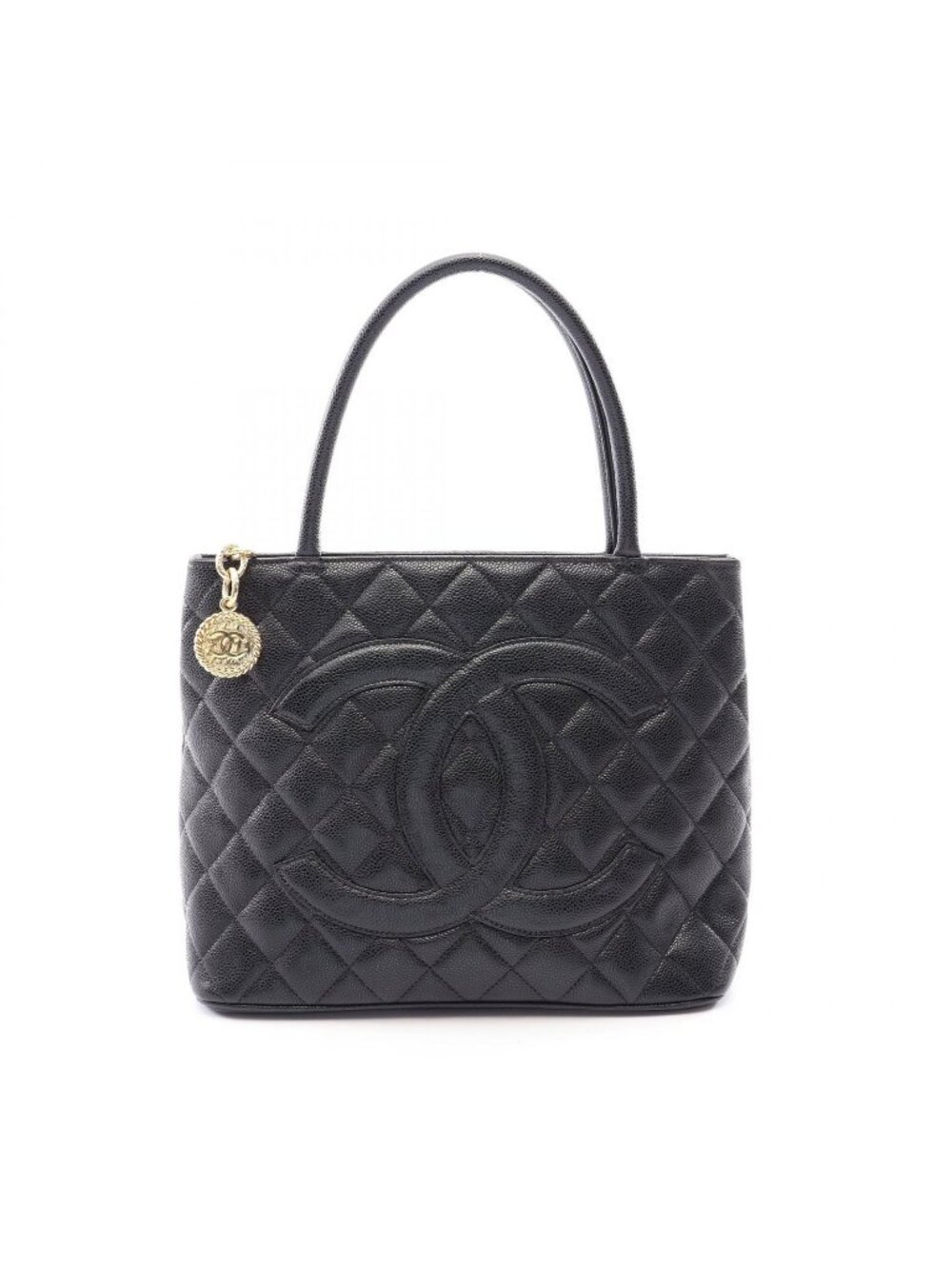Chanel Tote Bag Reissue Black Caviar Leather